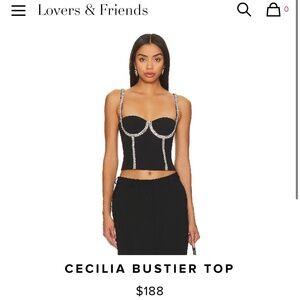 Lovers & Friends Bustier Top Size XS